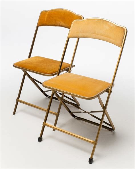 These metal framed folding rental chairs are perfect for your guests and any budget. CH111 Gold Velvet Folding Chair Prop Rental | ACME ...