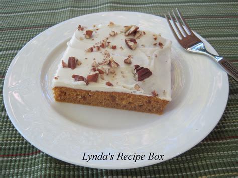 Lyndas Recipe Box Pumpkin Cake Bars