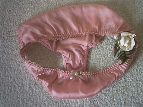 bubblegum pink silky georgette semi sheer satin bikini panties frilly knickers s ebay