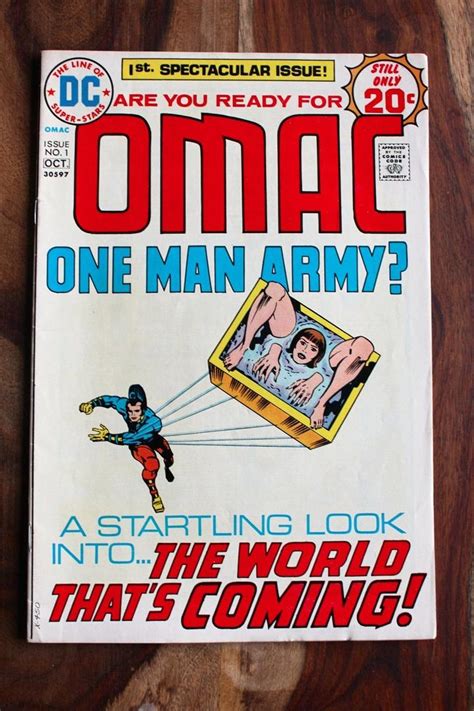 Omac 1 Jack Kirby Dc Comics 1974 Buddy Blank 1st Appearance High Grade