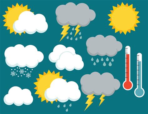 Weather Clip Art Images Weather Clipart Instant Download Instant