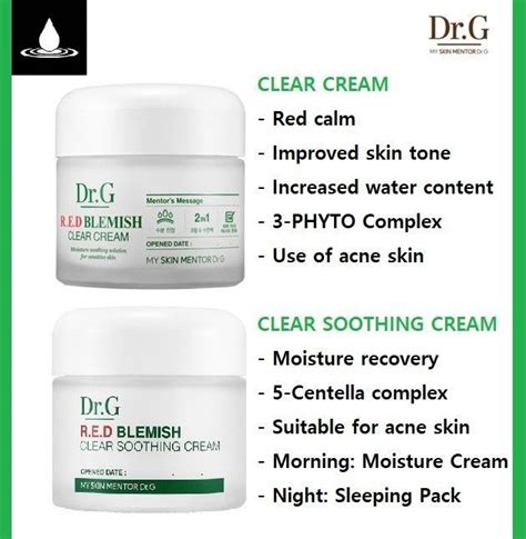 Drg Red Blemish Clear Soothing Cream 70ml Sensitive Acne Skin