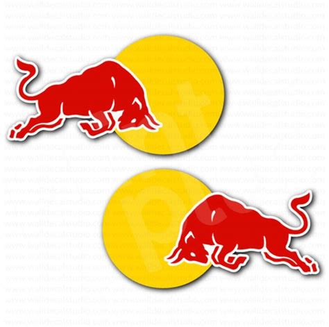 Pointe De Flèche Grognement Ambassadeur Stickers Red Bull Pour Casque Escorte Consentement Sourcil