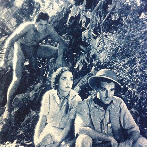 Maureen O Sullivan Neil Hamilton And Johnny Weissmuller In Tarzan The