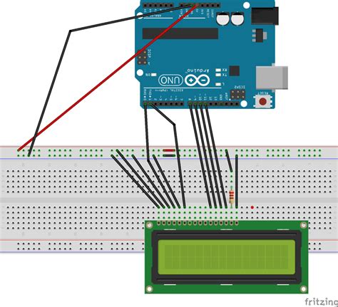 Circuit Diagram For Lcd Interfacing With Arduino Arduino Lcd Arduino