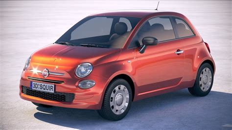 3d Fiat 500 2018 Cgtrader