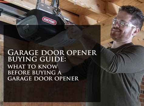 Are you considering a new garage door opener? Garage Door Opener Buying Guide: What to Know Before ...