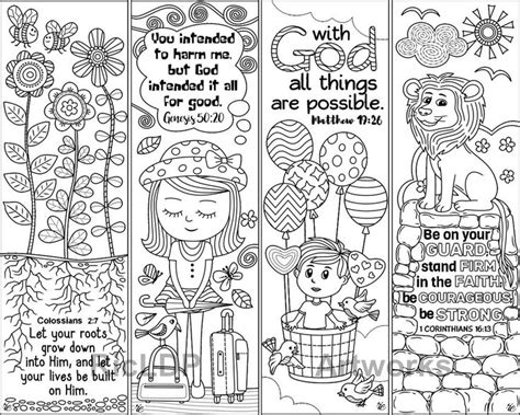 set   cute bible coloring bookmarks marker doodles  etsy coloring bookmarks cute
