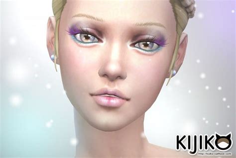 Colored Eyelashes Kijiko Eyelashes Color Sims 4