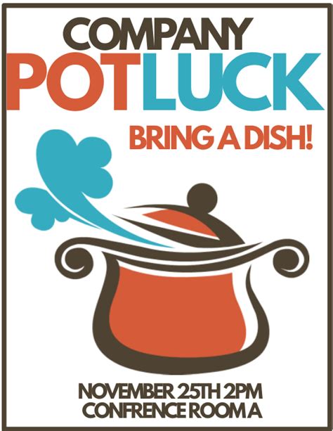 Company Potluck Template Postermywall