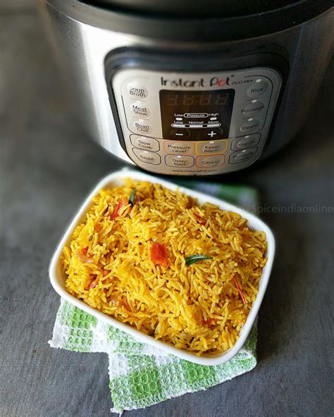 Instant Pot Tomato Rice Instant Pot Indian Recipes — Spiceindiaonline