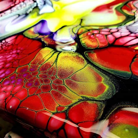 Acrylic Pouring Masterclass On Instagram Love Liquitex Red 🥰