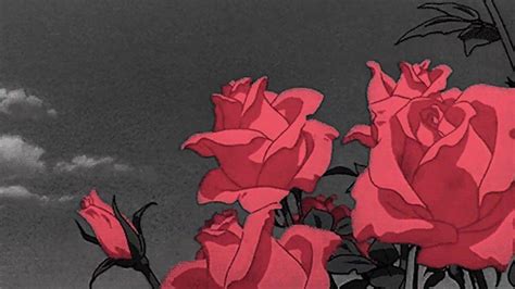 Aesthetic Anime Rose Wallpaper
