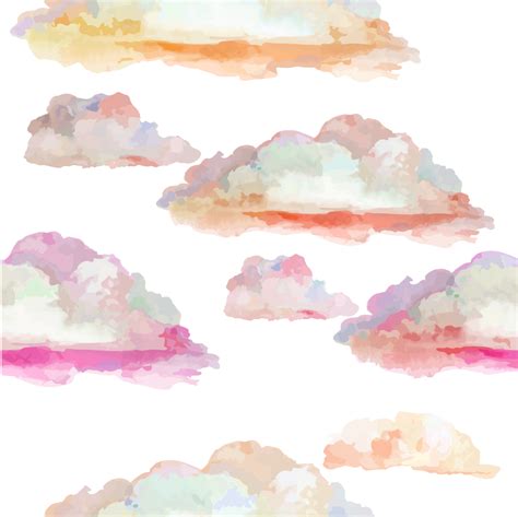Clouds Sky Watercolor Pastelcolors Painting Ftestickers Watercolor
