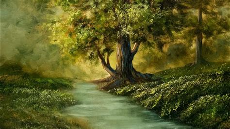 Forest River Paintings By Justin Youtube