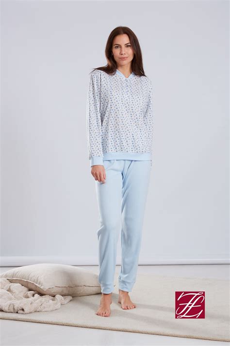 Pijama De Mujer En Algodón Con Puño De Invierno De Belty