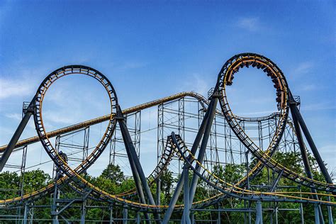 Kings Island Ohio Vortex Roller Coaster Side View Photograph By Dave