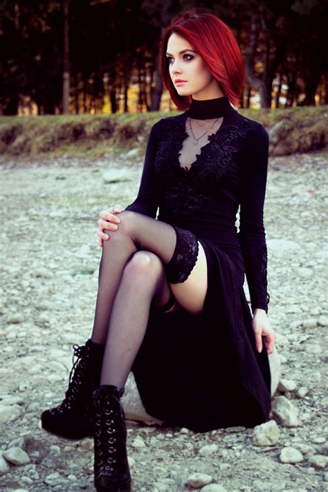 random hot model fashion gothic outfits gothic fashion