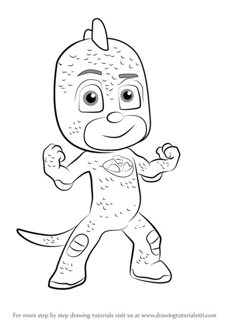 Pj Mask Gecko Mobile Coloring Page Coloring Pages