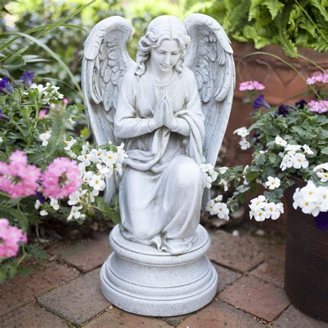 Kneelingpraying Guardian Angel Outdoor Statue The Catholic Company®