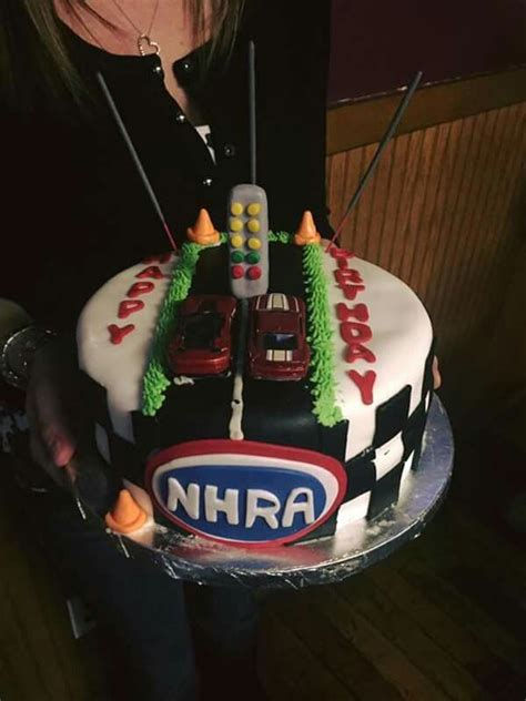 Celebrate A Drag Racing Birthday With This Nhra Themed Dragstrip Cake