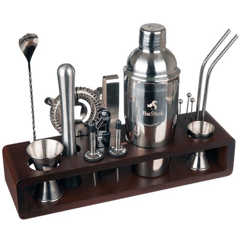 Modern Mixology Bartender Kit With Bamboo Stand Our Barware Provides
