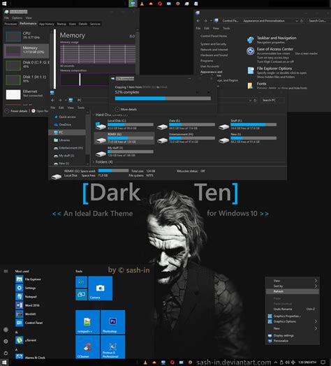 Darkten тема для Windows 10