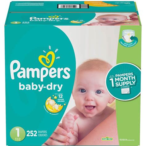 Pampers Baby Dry Diapers Size 1 8 14 Lb 252 Ct Diapers Baby
