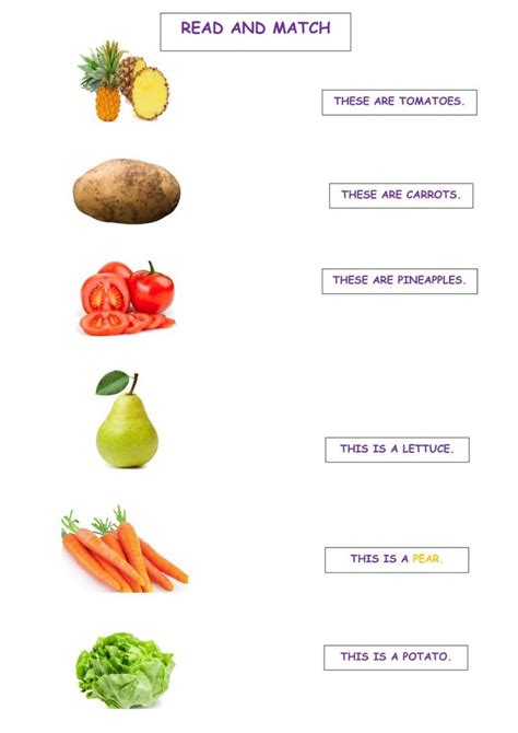 Fruit And Vegetables Interactive Activity For Grade 2 You Can Do The