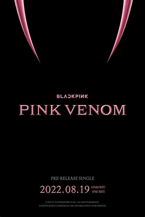Update Blackpink Gets Fans Hyped With Fierce Pink Venom D Day Poster