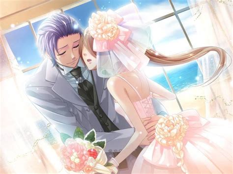 Anime Bride And Groom Cute Anime Couple Cute Bride And Groom Cute