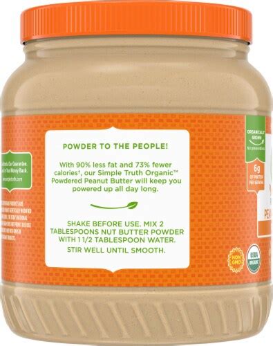 Simple Truth Organic Powdered Peanut Butter 24 Oz King Soopers