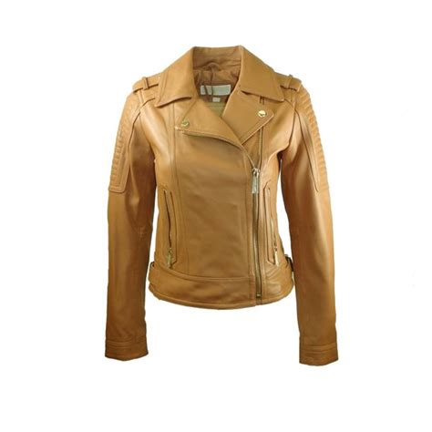 Zara black faux leather biker asymmetric jacket short coat s. Michael Kors - Michael Kors Asymmetric Moto Leather Jacket ...