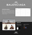 BALENCIAGA | WEB REDESIGN on Behance