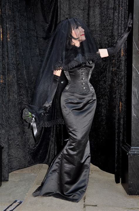 pin by jue elle on whitby goth weekend satin dress long whitby goth weekend gothic outfits