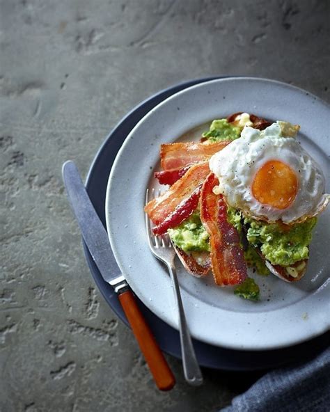 Avocado Bacon And Fried Egg On Toast Recipe Delicious Magazine