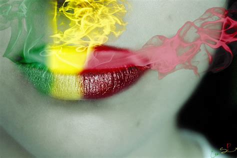 Rasta Lips And Smoke Lipstick Designs Lip Art Lips