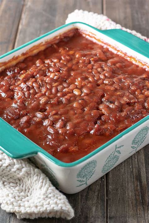 Baked Beans Recipe With Bacon Biscuits And Burlap