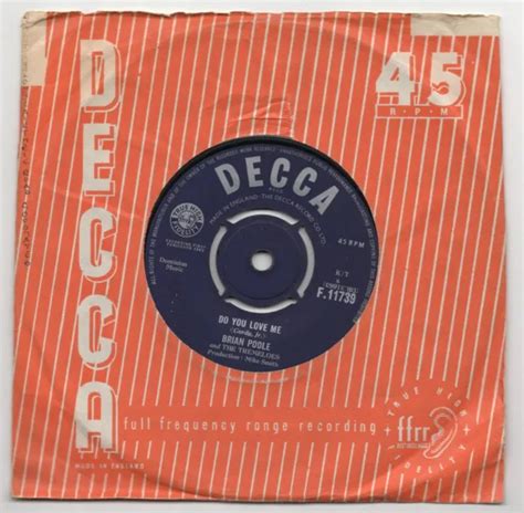 Brian Poole And The Tremeloes Do You Love Me Original 1963 Uk Single Decca 6 45 Picclick