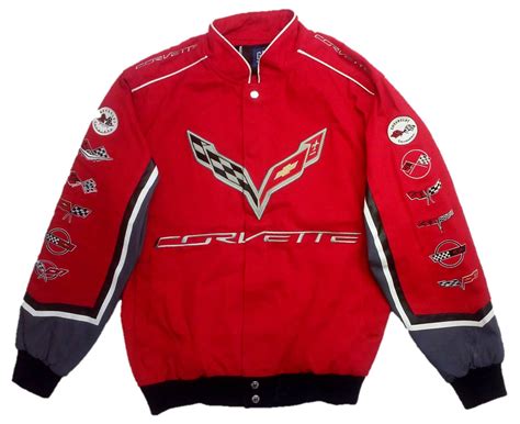 Corvette C7 Twill Jacket With Embroidered Logos By Jh Design The