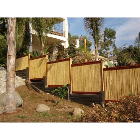 Rolled Bamboo Privacy Screen Bamboo Fence Fence Design Fence Panels