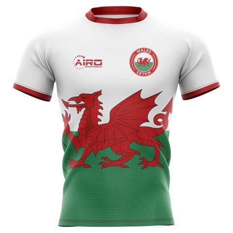 Wales land of rugby welsh dragon t shirt. 2019-2020 Wales Flag Concept Rugby Shirt
