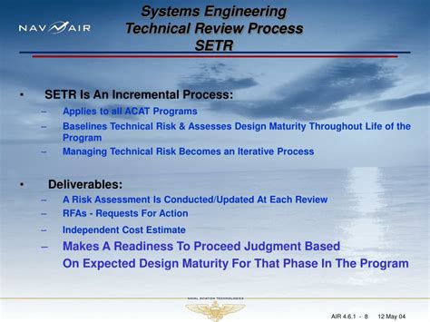 Ppt Systems Engineering Brief To Aia Spring 2004 Product Support