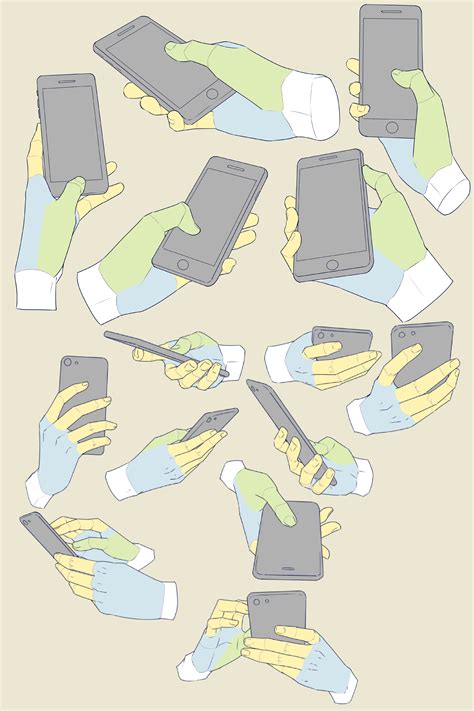 Holding A Phone Reference By Moa Referência Mão Como Desenhar Mãos