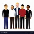 Group of men Royalty Free Vector Image - VectorStock