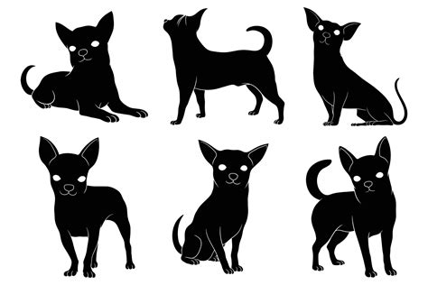 Hand Drawn Silhouette Of Chihuahua 7178864 Vector Art At Vecteezy