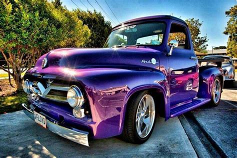 Purple Truck Trucks Pinterest