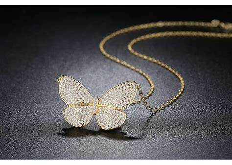 Wearables Butterfly Wings Gold Pendant For Women Wearables