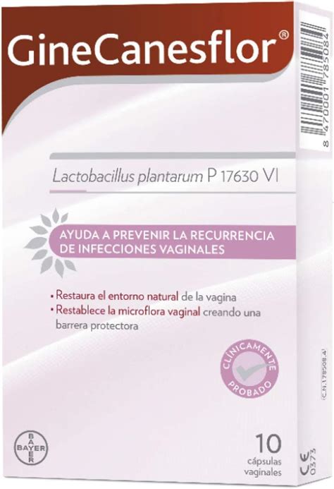 Ginecanesten Probiótico Vaginal Lactobacillus Plantarum Ayuda A