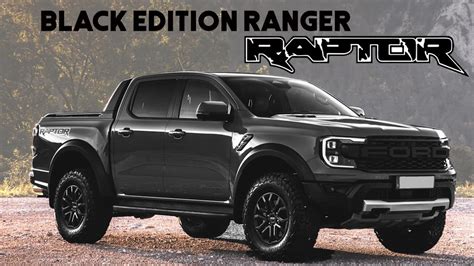2023 Ford Ranger Raptor Black Edition Walkaround Youtube